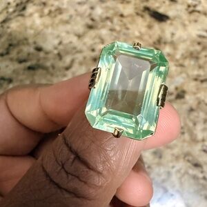10k gold Elbaite gemstone Ring weight 9g.Not stamped but verify by jeweler